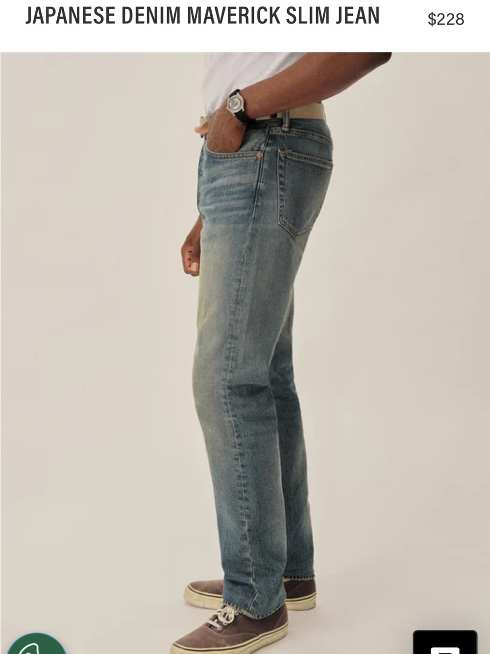 Buck Mason Maverick Slim Jeans – Japanese Denim (M079) | Indigo | 34x34 | NWT